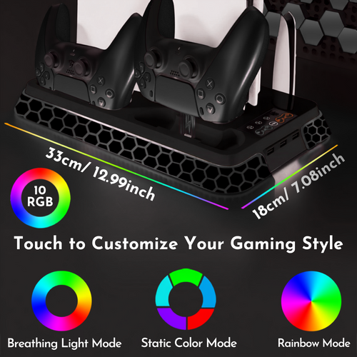 AIOStand™️ Cooling Stand Base for PS5 Slim/Pro