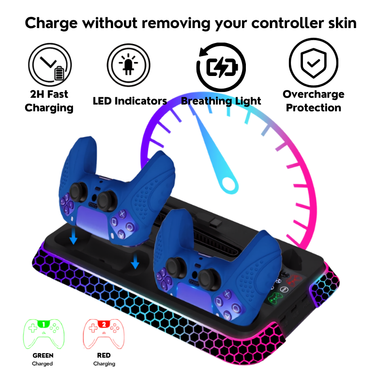 AIOStand™️ Cooling Stand Base for PS5 Slim/Pro
